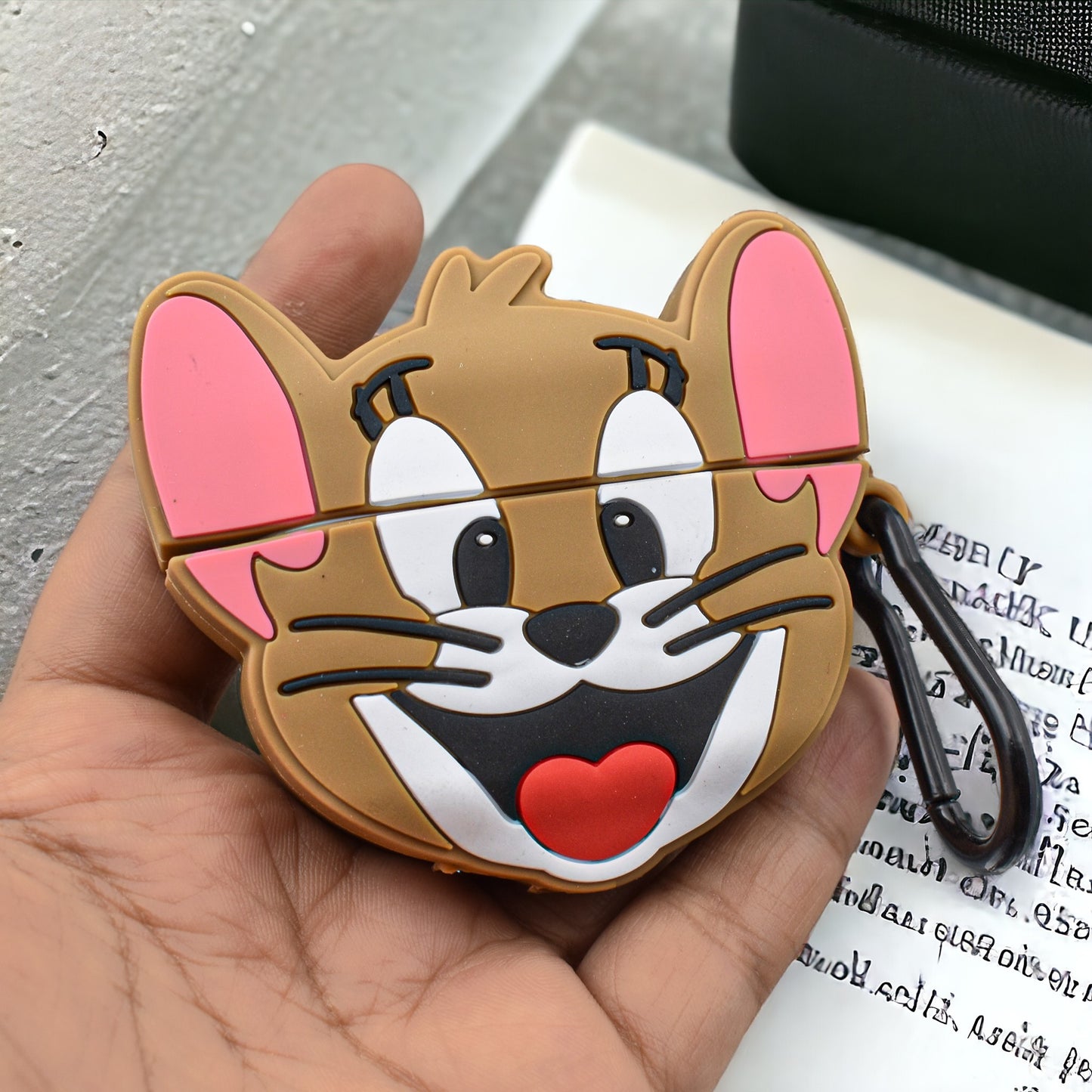 Jerry Cute Iphone Airpods Cover Protection Case (Silicone)