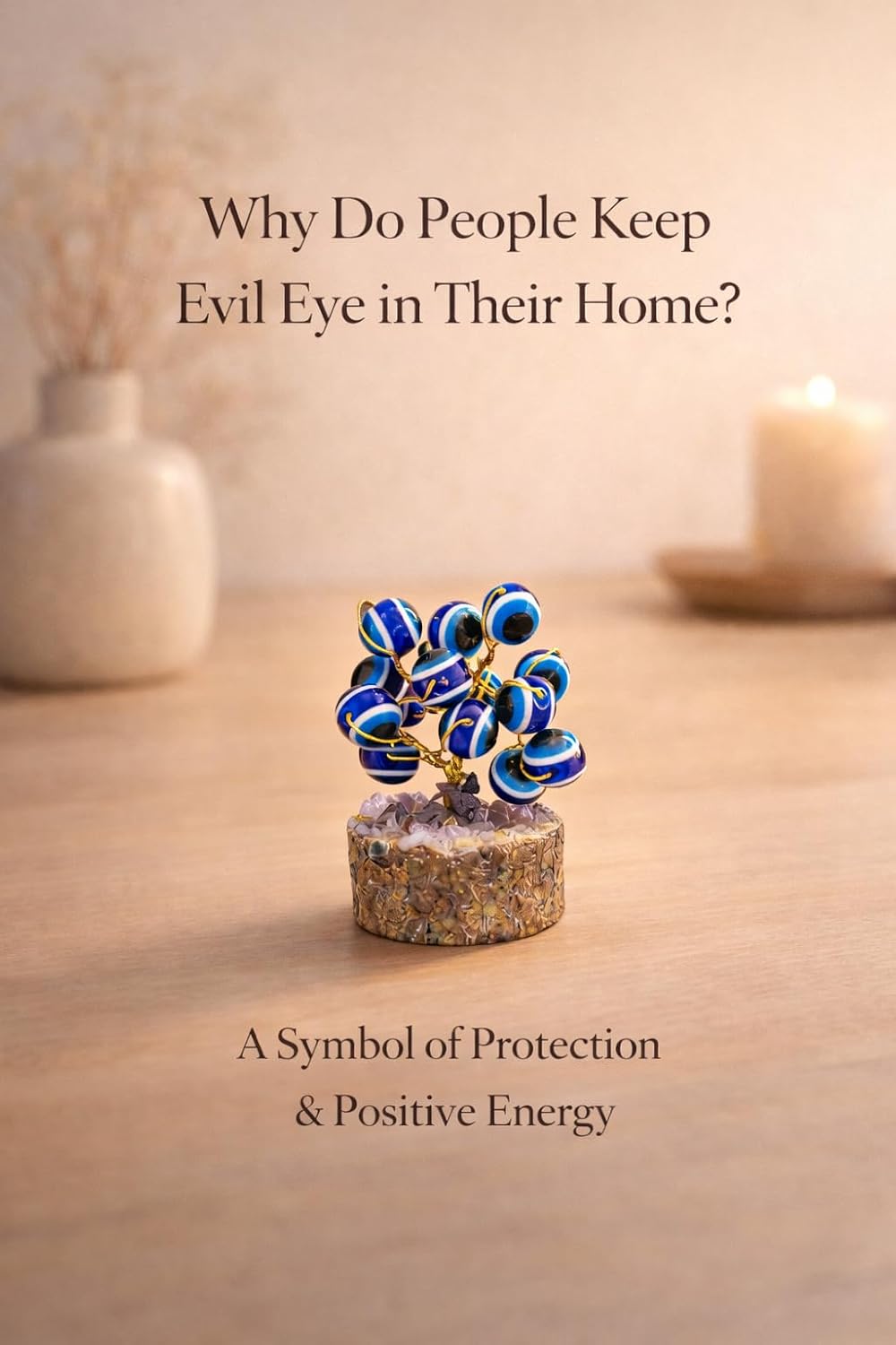 Evil Eye Protection Tree – Blue Nazar Feng Shui Positive Energy Showpiece