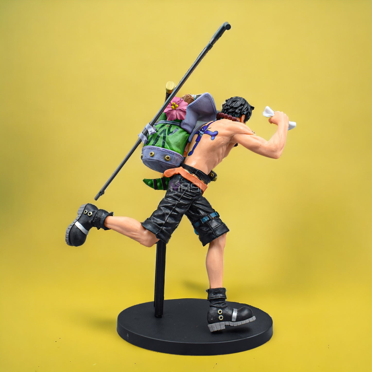 Protgas D. Ace Running Action Figure With Food Bagpack (22 Cm Height) - One Piece