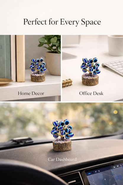 Evil Eye Protection Tree – Blue Nazar Feng Shui Positive Energy Showpiece