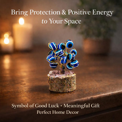 Evil Eye Protection Tree – Blue Nazar Feng Shui Positive Energy Showpiece