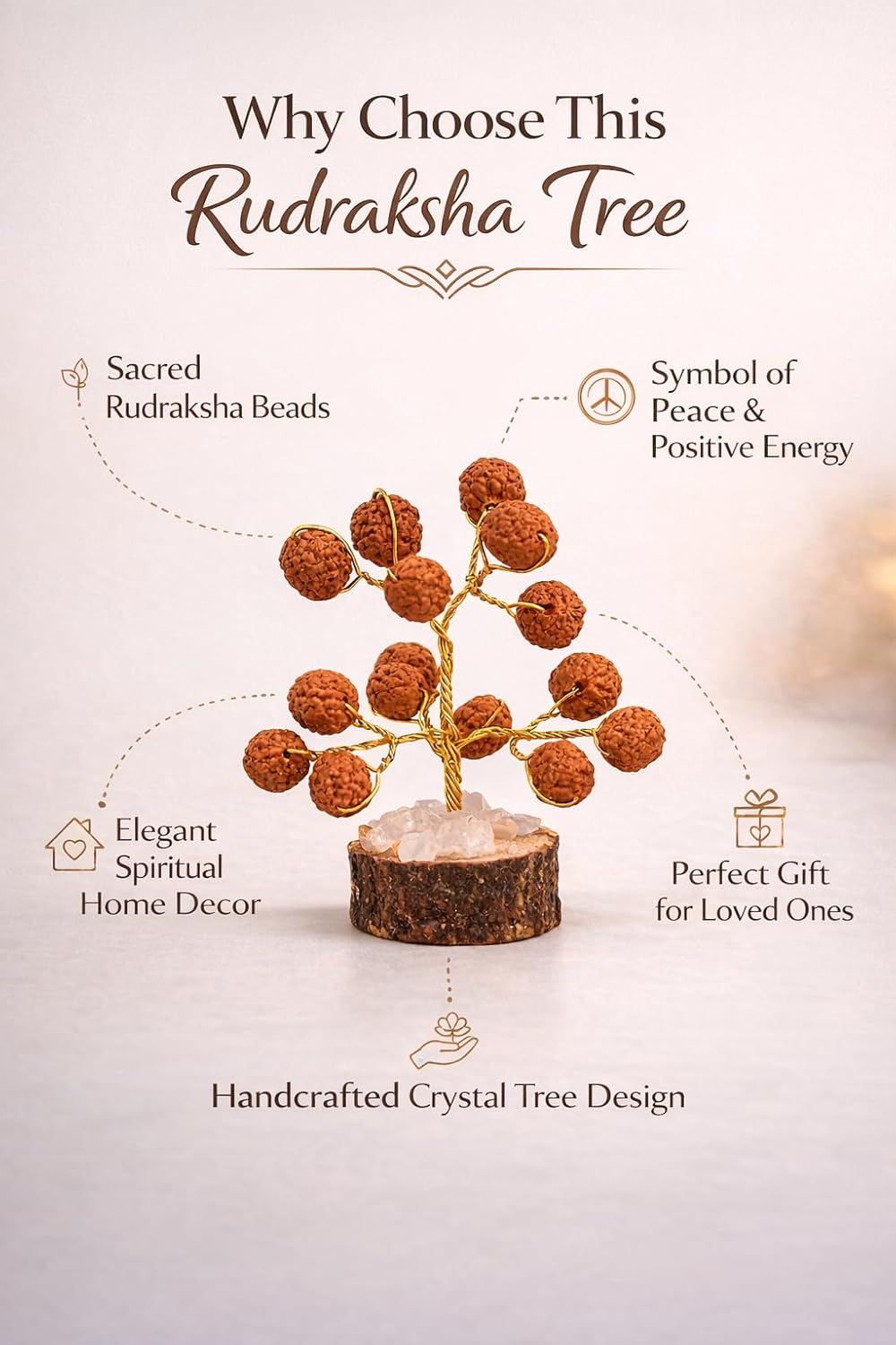 Rudraksha Tree – Spiritual Positive Energy Vastu Showpiece