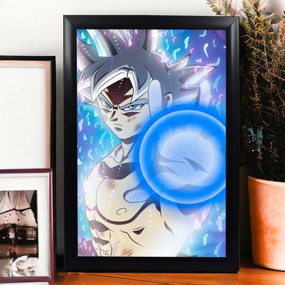 Goku Ultra Instinct Action Figure With A4 Size Goku Photo Frame - Dragon Ball Z