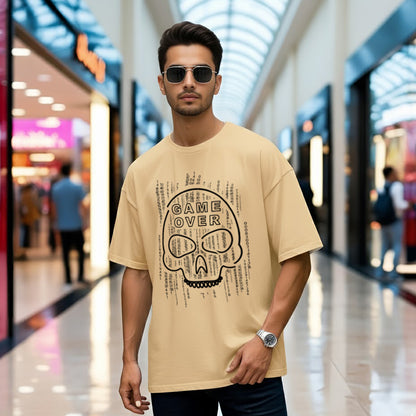 Game Over Oversized Streetwear Style T-shirt (100% PREMIUM COTTON)