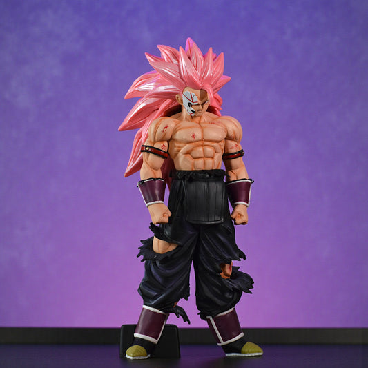 BLACK GOKU SSJ3 ACTION FIGURE WITH REMOVABLE MAGNET MASK (30 cm HEIGHT) - DRAGON BALL Z