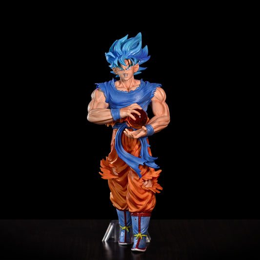 SON GOKU SSJ BLUE ACTION FIGURE WITH STAND (32 CM HEIGHT) - DRAGON BALL Z