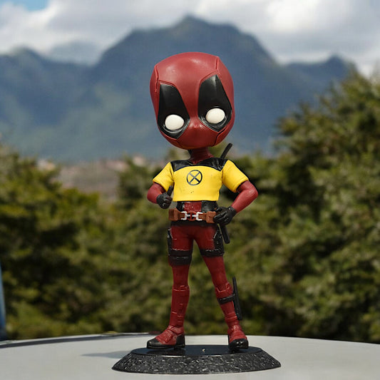 DEADPOOL Q STYLE ACTION FIGURE WITH STAND (15 CM HEIGHT)