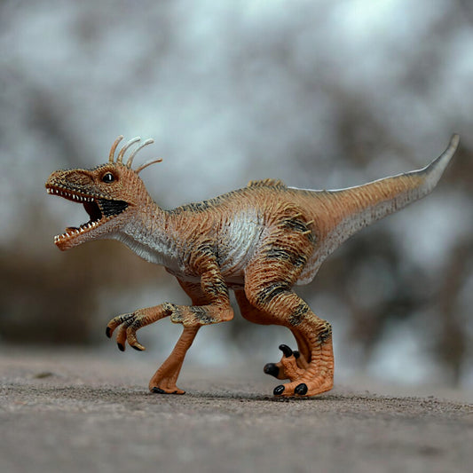 Dinosaur Action Figure - Realistic 10-inch Velociraptor Toy For Kids