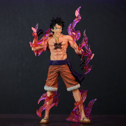 ONE PIECE MONKEY D. LUFFY ACTION FIGURE – GEAR 2 FLAME EFFECT COLLECTIBLE FIGURINE (25 CM HEIGHT) - ONE PIECE