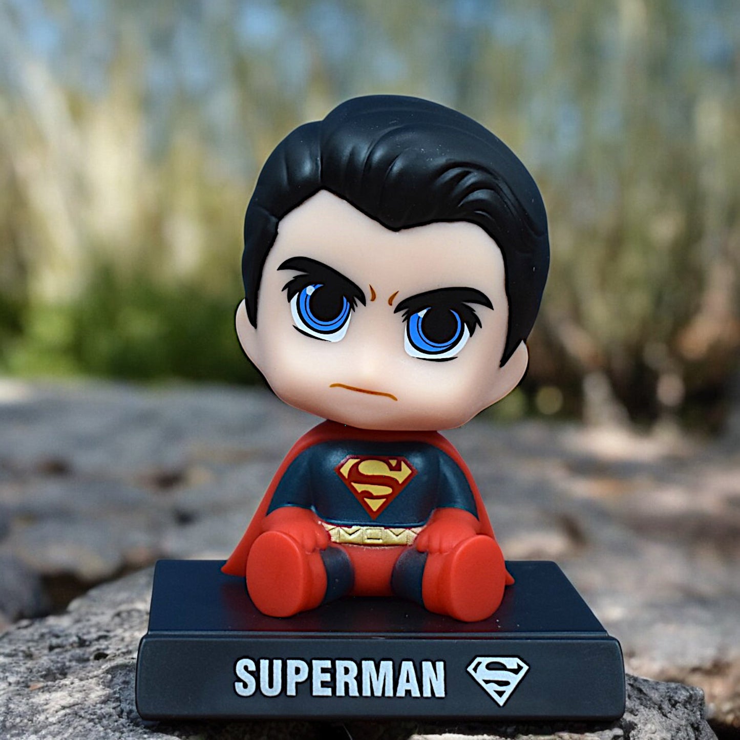 DC SUPERMAN BOBBLEHEAD/MOBILE HOLDER STAND