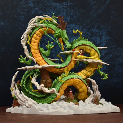 The Eternal Dragon Shenron With Son Goku Action Figure (22 Cm Height) - Dragon Ball Z