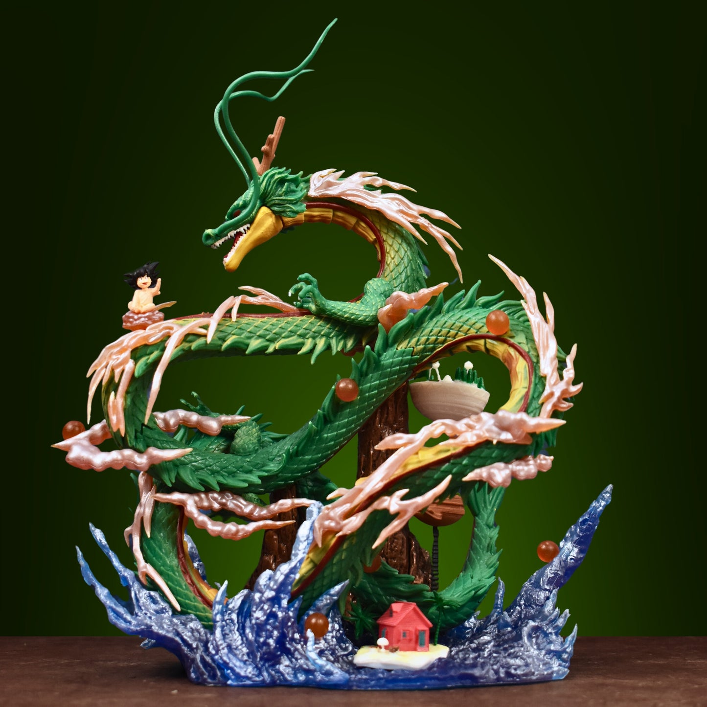 The Eternal Dragon Shenron With Son Goku Action Figure (24 Cm Height) - Dragon Ball Z