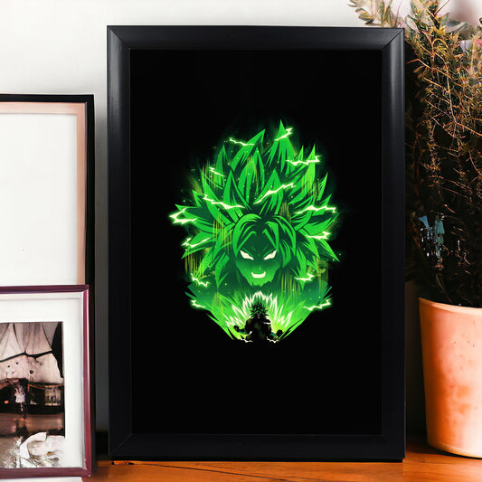 Broly Green Photo Frame (A4 Size) - Dragon Ball Z