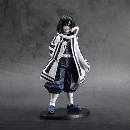 Demon Slayer Anime Hashira Action Figure With Stand (Obanai Igure - Serpent Hashira 16 Cm)