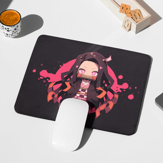 DEMON SLAYER - NEZUKO MOUSE PAD (9 X 7.5 INCHES) - GAMING AND OFFICE MOUSE PAD | RUBBER BASE MOUSE PAD
