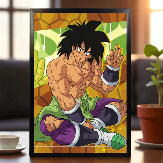 BROLY INNOCENT RARE PHOTO FRAME (A4 SIZE) - DRAGON BALL Z