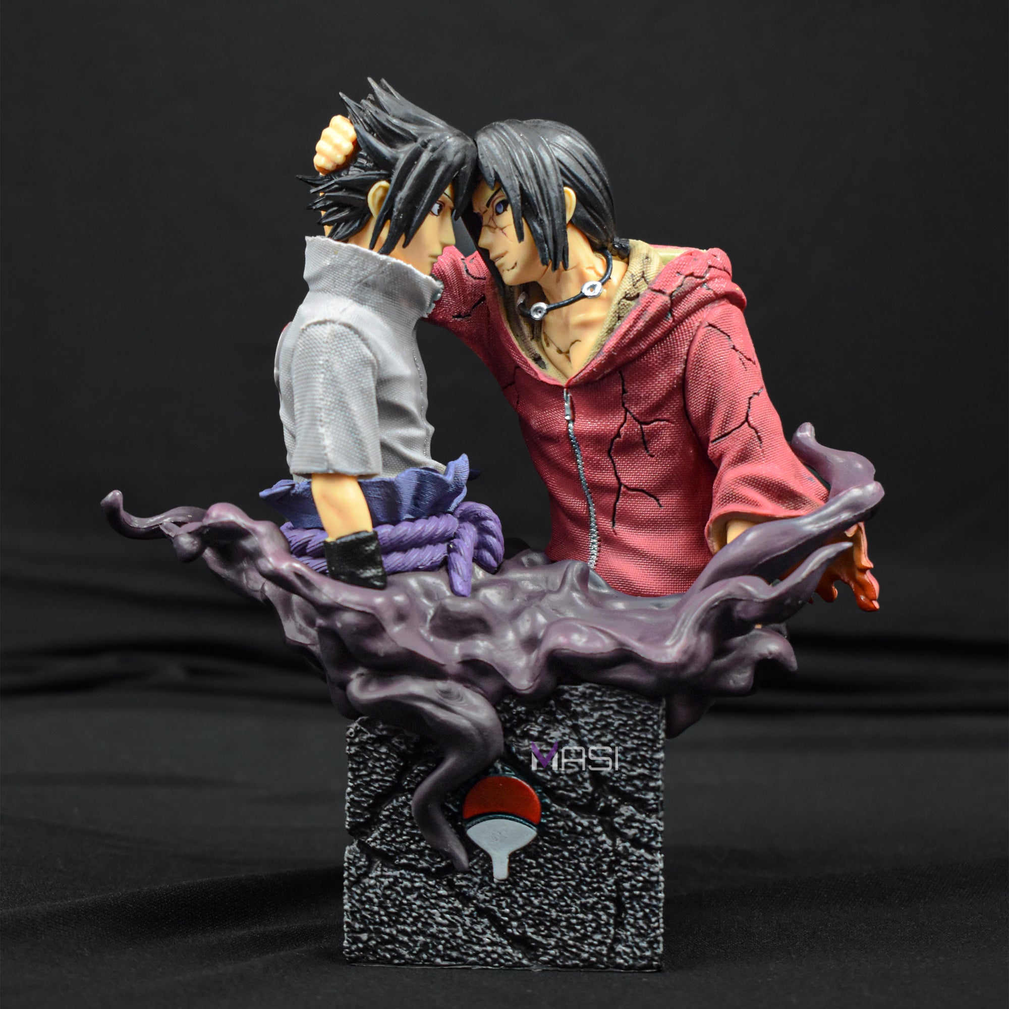Sasuke And Itachi Uchiha Brothers Iconic Reconiliation Action Figure 18 Cm Height Naruto