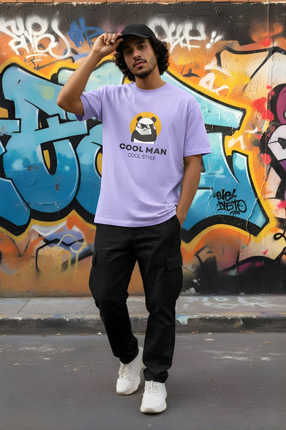 Cool Panda Oversized Style T-shirt (100% PREMIUM COTTON)