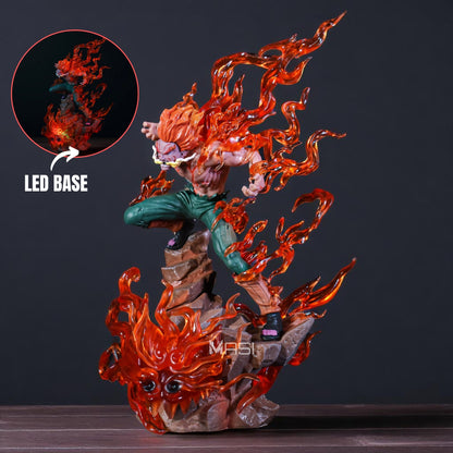 MIGHT GUY EIGHT GATES ACTION FIGURE WITH LED STAND (27 CM HEIGHT) - NARUTO