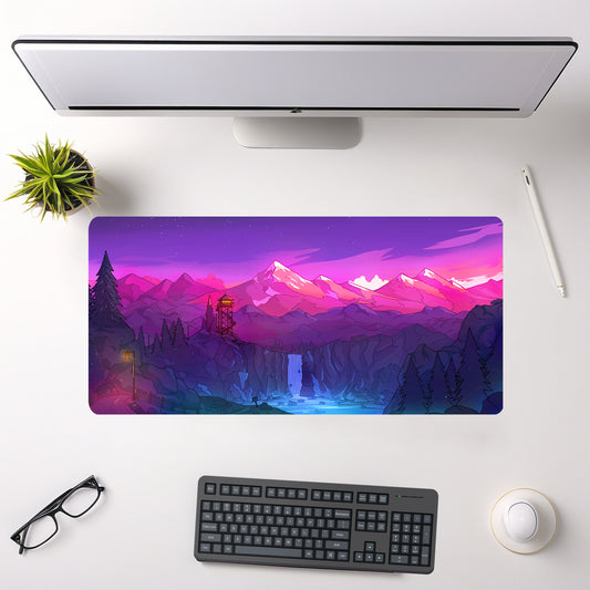 ABSTRACT MOUSE PAD (23 X 11 INCHES) - GAMING MOUSE PAD | RUBBER BASE DESK MAT
