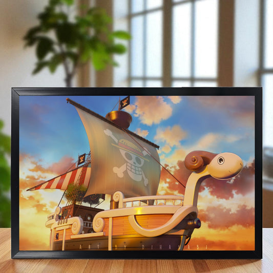 GOING MERRY PHOTO FRAME (A4 SIZE) - ONE PIECE