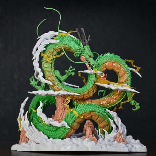 The Eternal Dragon Shenron With Son Goku Action Figure (22 Cm Height) - Dragon Ball Z