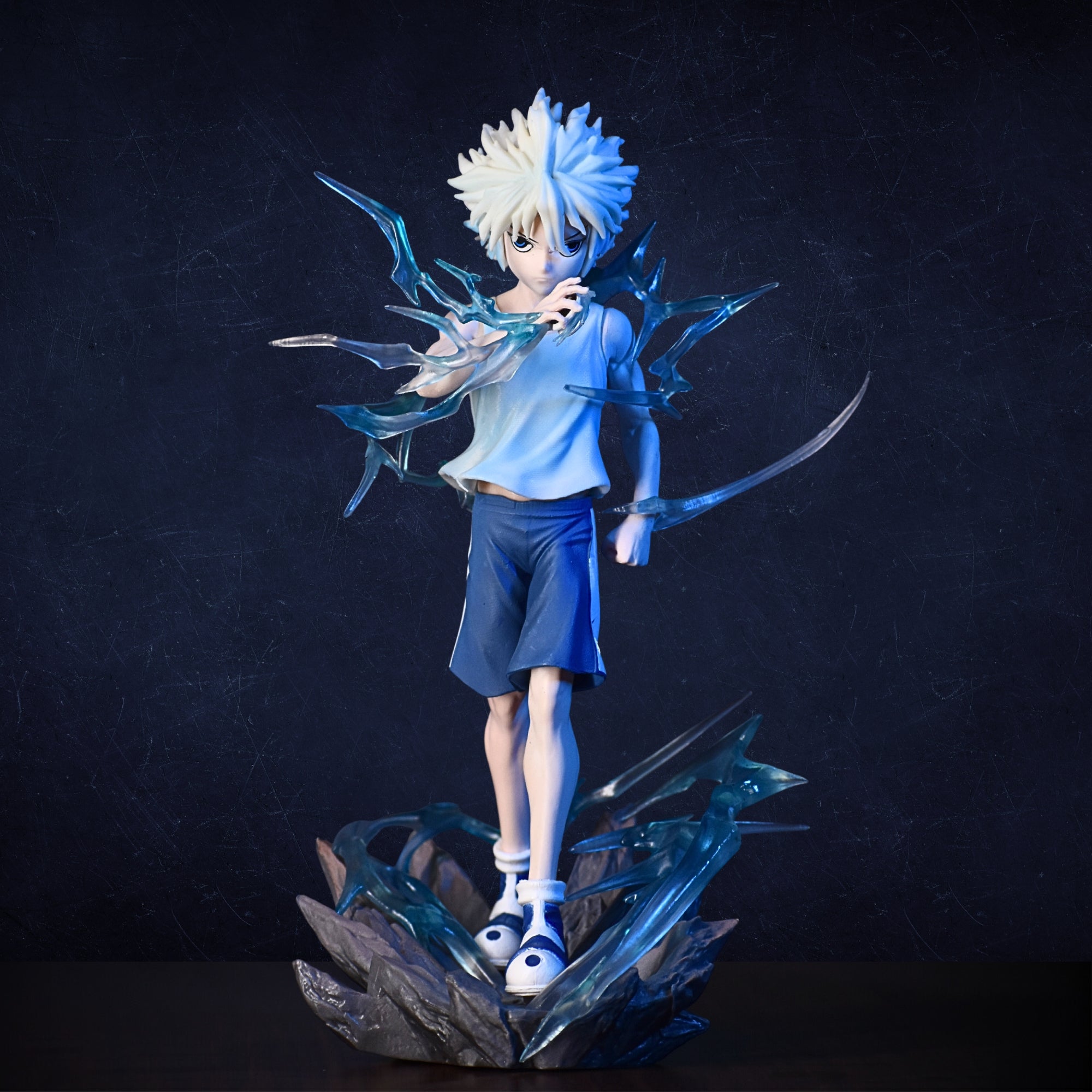 Killlua Mini Figure KILLUA ACTION FIGURE WITH THUNDER STAND (24 CM HEIGHT) - HUNTER X HUNT ...
