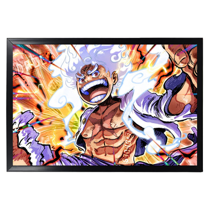 SUN GOD NIKA LUFFY GEAR 5 PHOTO FRAME (A4 SIZE) - ONE PIEC
