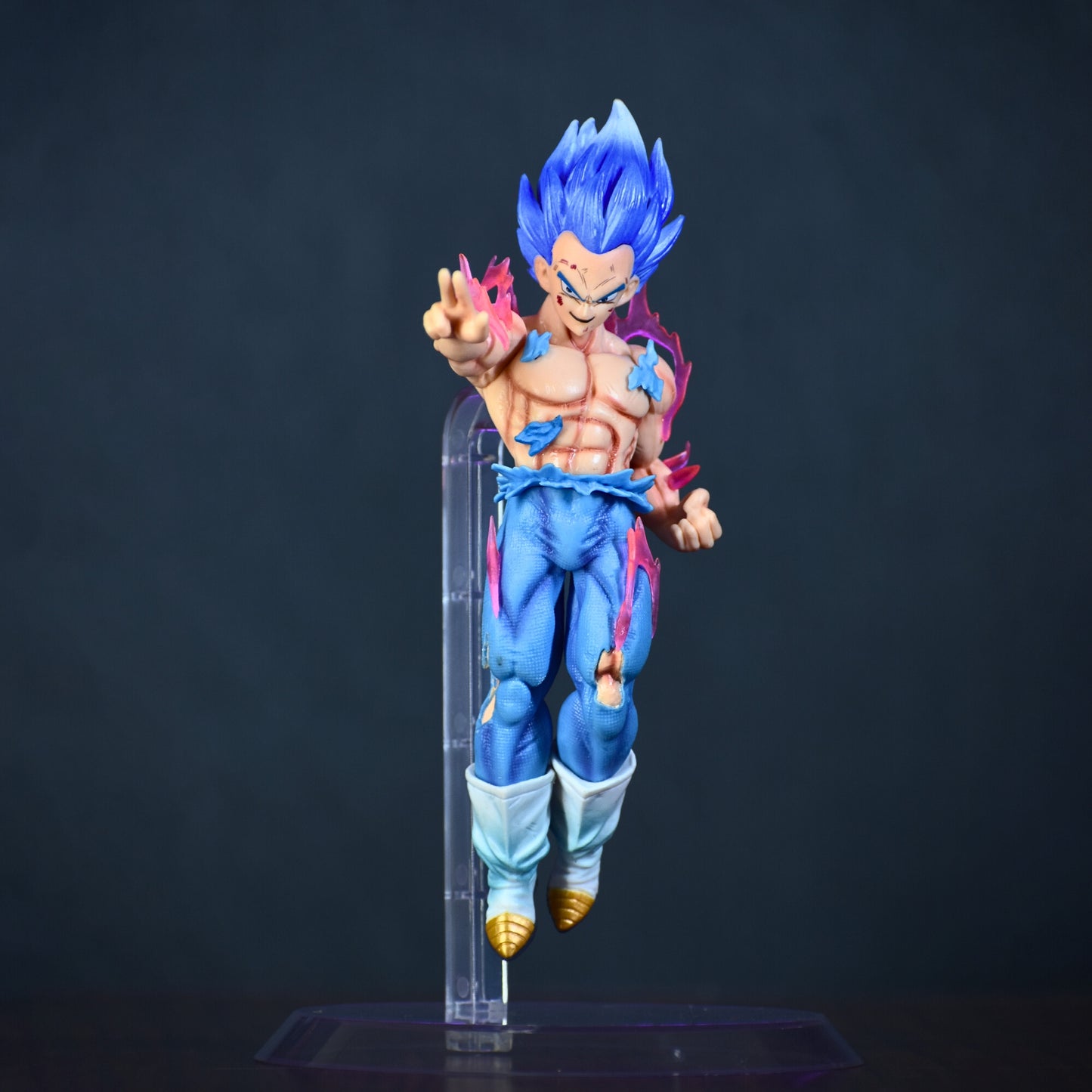 PRINCE VEGETA SSJ BLUE ACTION FIGURE WITH STAND (18 Cm Height) - Dragon Ball Z