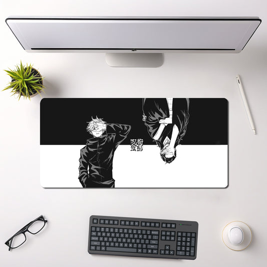 JUJUTSU KAISEN GOJO AND GETO MOUSE PAD (23 X 11 INCHES) - GAMING MOUSE PAD | RUBBER BASE DESK MAT