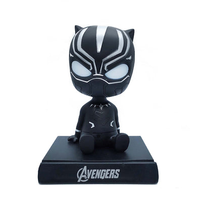 MARVEL BLACK PANTHER BOBBLEHEAD/MOBILE HOLDER STAND