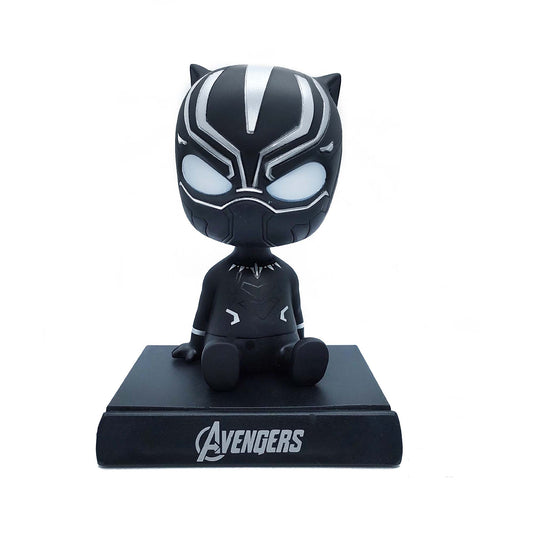 MARVEL BLACK PANTHER BOBBLEHEAD/MOBILE HOLDER STAND