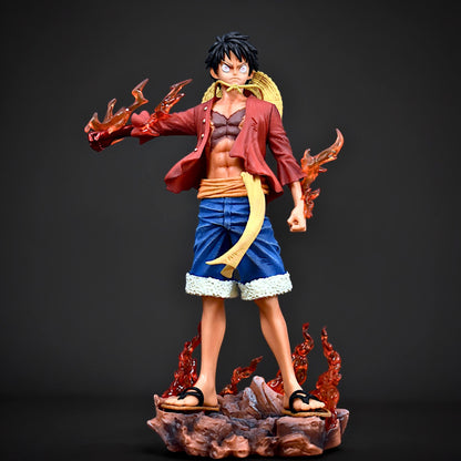 MONKEY D. LUFFY ACTION FIGURE WITH 2 REPLACEABLE HEADS (26 CM HEIGHT) - ONE PIECE