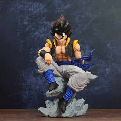 Gogeta Iconic Sitting Action Figure With 3 Relplaceable Heads (24 Cm Height) - Dragon Ball Z