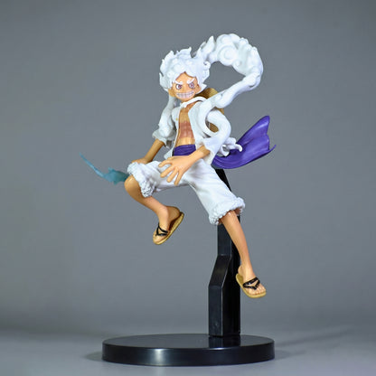 LUFFY GEAR 5 ACTION FIGURE WITH THUNDER SWORD AND STAND (18 CM HEIGHT) - ONE PIECE
