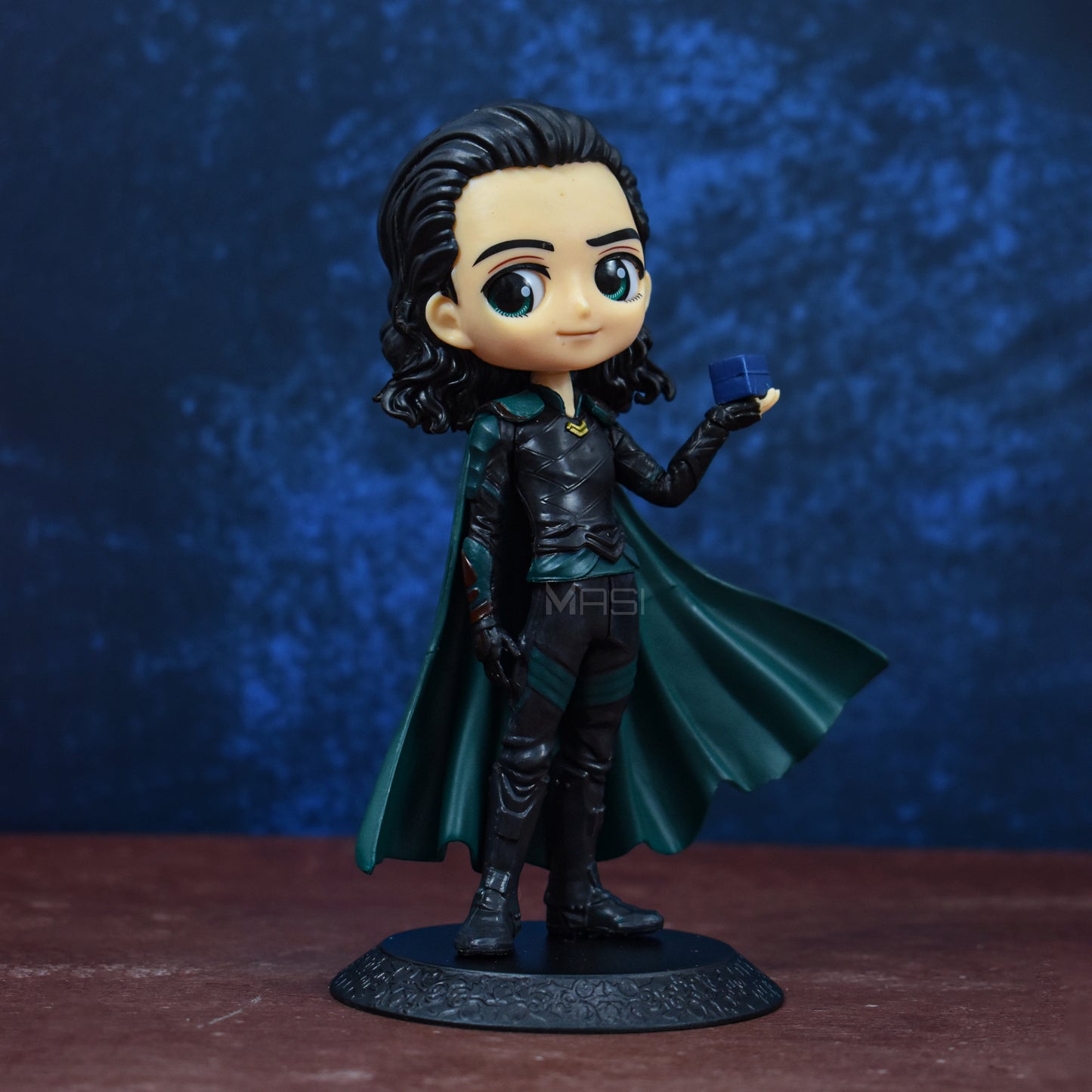 Loki With Tesseract Iconic Q Posket Action Figure With Stand (16 Cm Height)