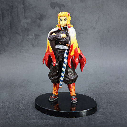 Demon Slayer Anime Hashira Action Figure With Stand (Rengoku 16 Cm)