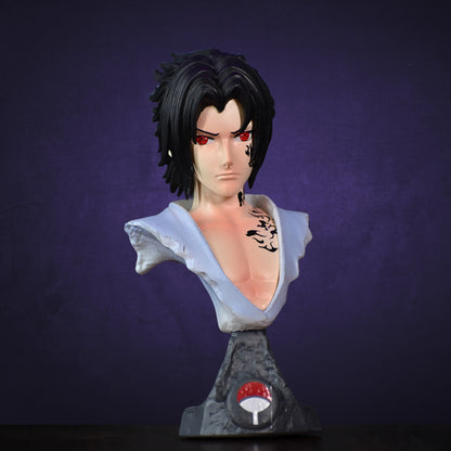 SASUKE UCHIHA BUST ACTION FIGURE WITH STAND (15 CM HEIGHT) - NARUTO