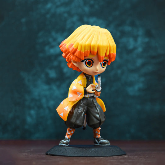Zenitsu Agatsuma Q Posket Action Figure With Stand (16 Cm Height) - Demon Slayer
