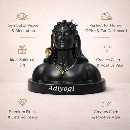 Adiyogi Idol (17 cm) - Symbol of Meditation, Inner Peace & Spiritual Growth