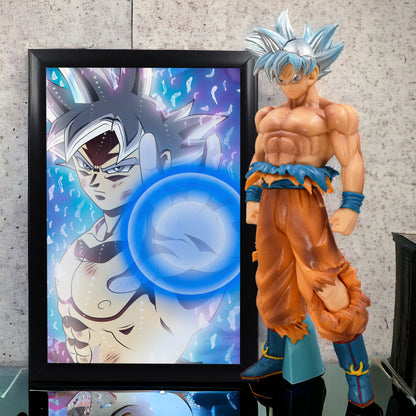 Goku Ultra Instinct Action Figure With A4 Size Goku Photo Frame - Dragon Ball Z