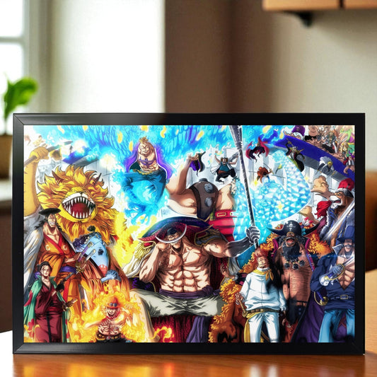 WHITEBEARD PIRATES CREW PHOTO FRAME (A4 SIZE) - ONE PIECE