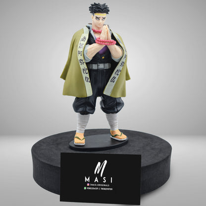 Demons Slayer Hashira Gyomie Action Figure With Stand Collectible - 18 Cm Height (Gyomei Himejima)