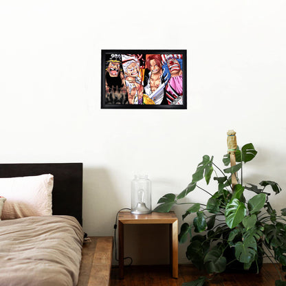 One Piece Characters Photo Frame (A4 Size) - One Piece