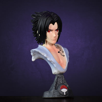 SASUKE UCHIHA BUST ACTION FIGURE WITH STAND (15 CM HEIGHT) - NARUTO
