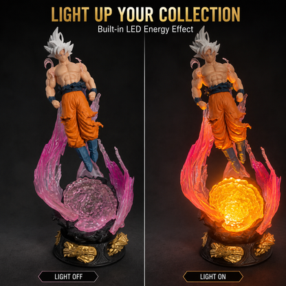 LED SON GOKU "ULTRA INSTINCT" FIGURE | DRAGON BALL Z | 24 CM