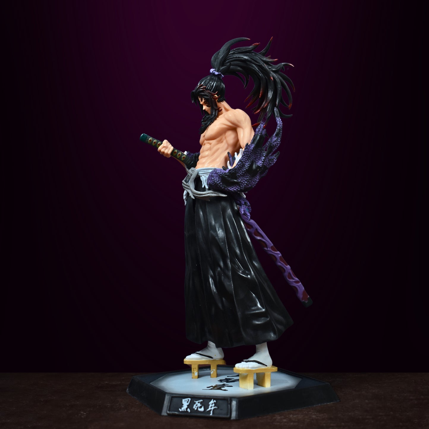 THE UPPER RANK ONE - KOKUSHIBO ACTION FIGURE WITH STAND (30 CM HEIGHT) - DEMON SLAYER