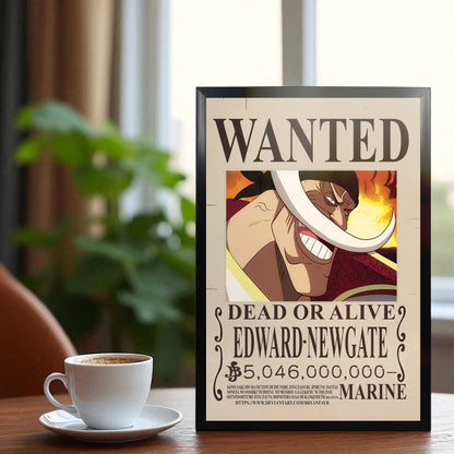 EDWARD NEWGATE WHITE BEARD PHOTO FRAME (A4 SIZE) - ONE PIECE