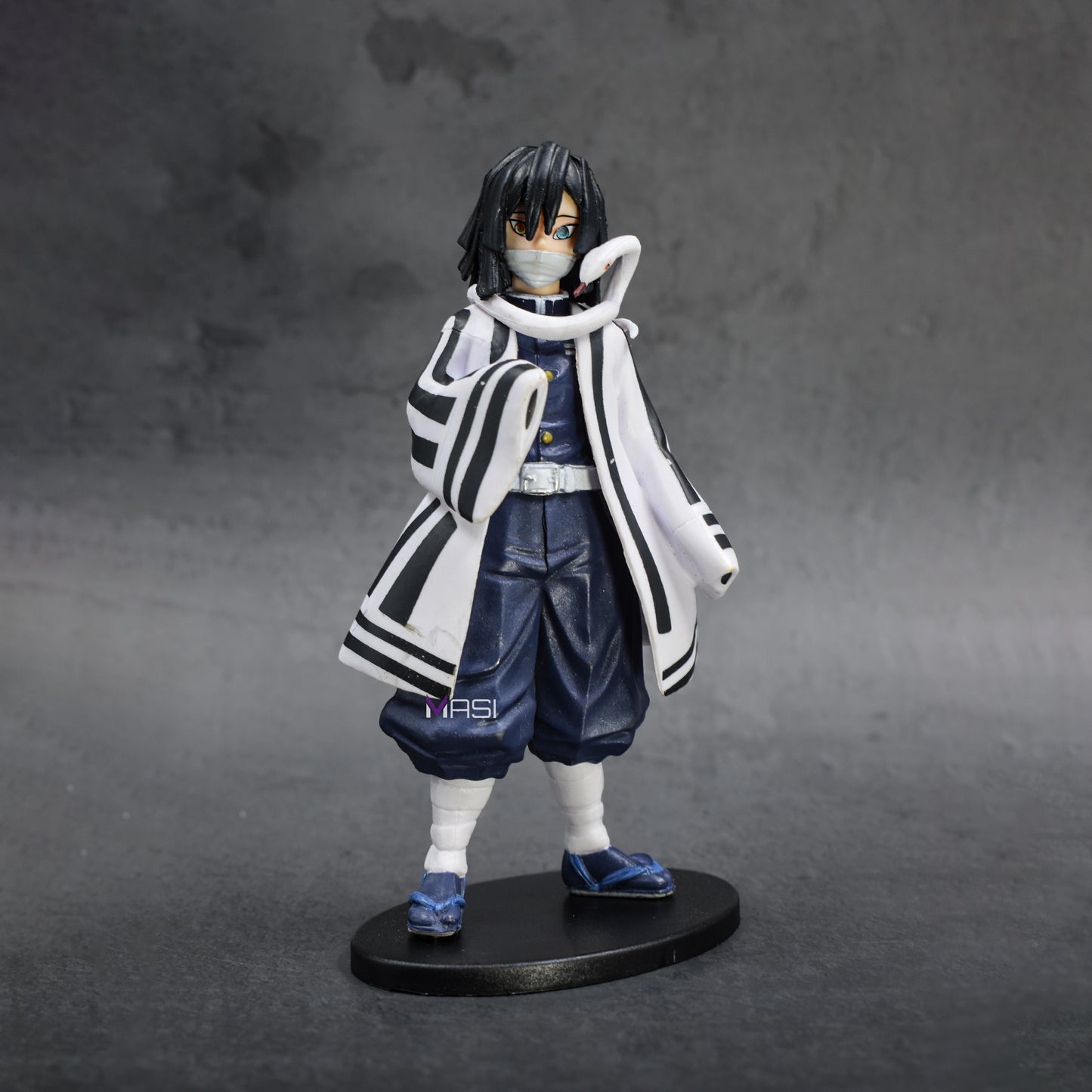 Demon Slayer Anime Hashira Action Figure With Stand (Obanai Igure - Serpent Hashira 16 Cm)