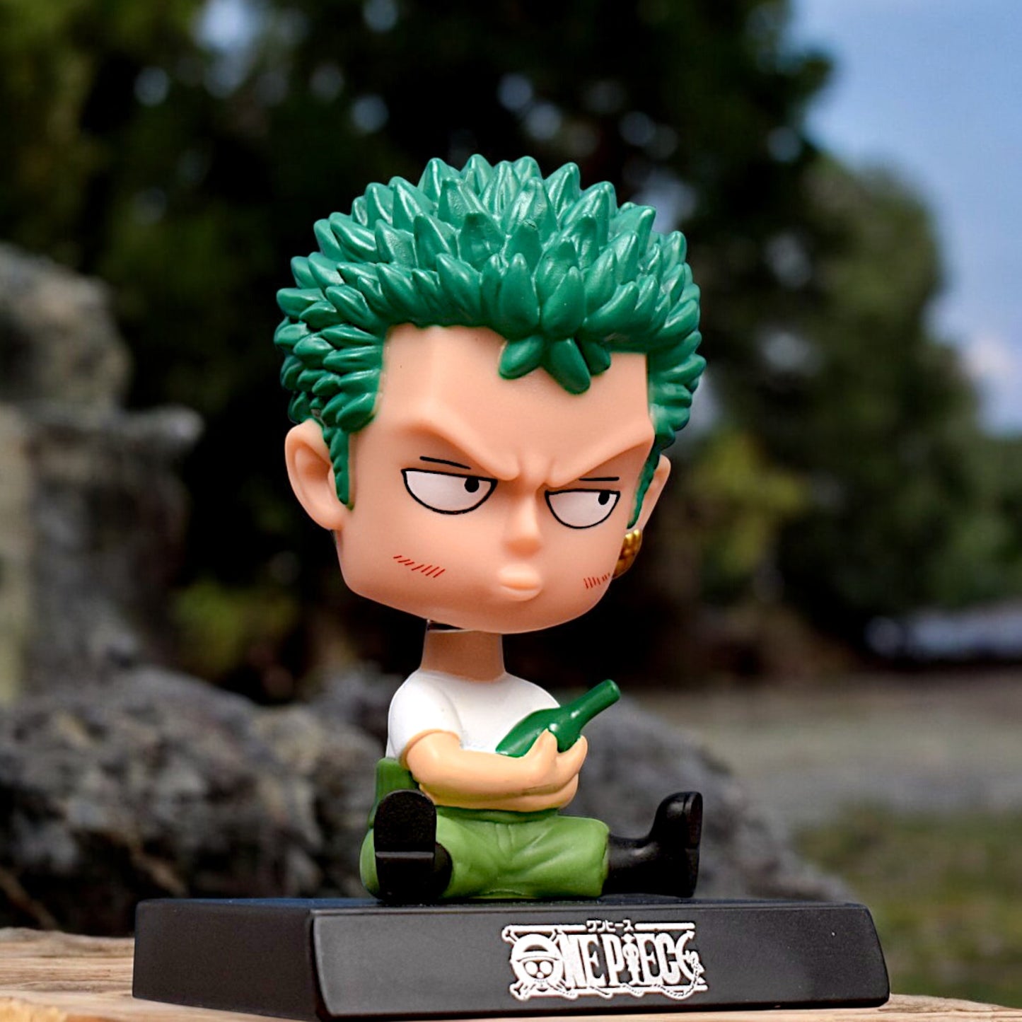 RORONOA ZORO BOBBLEHEAD/MOBILE HOLDER STAND - ONE PIECE